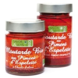 MOUTARDE AU PIMENT D'ESPELETTE  BIO 130G