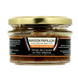 TERRINE DE CANARD AU PAIN D'EPICES 130G Maison PAPILLON