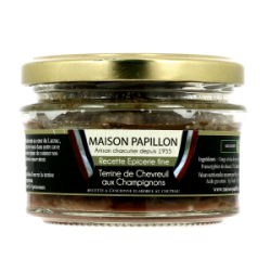 TERRINE DE CHEVREUIL AUX CHAMPIGNONS 130G MAISON PAPILLON