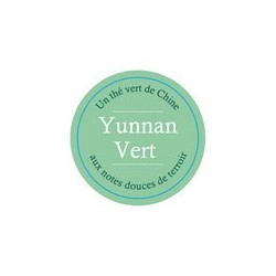 THÉ VERT DE CHINE YUNNAN VERT LES 100 GRAMMES