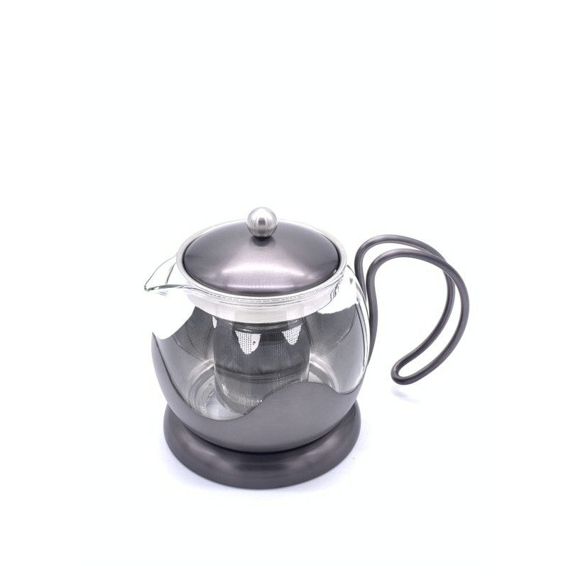 Théière gun métal 1.2L LA CAFETIÈRE