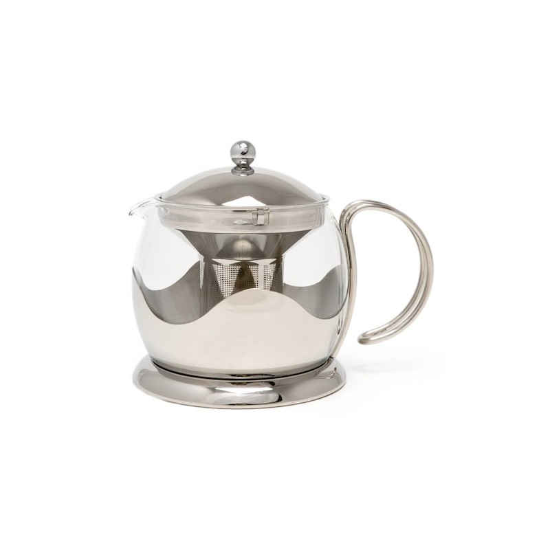 Théière verre acier LA CAFETIERE