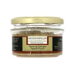 TERRINE AU FOIE GRAS FIGUE ET MUSCAT 110G PAPILLON
