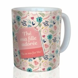Mug "Thé ma fille adorée" Puce & Nino