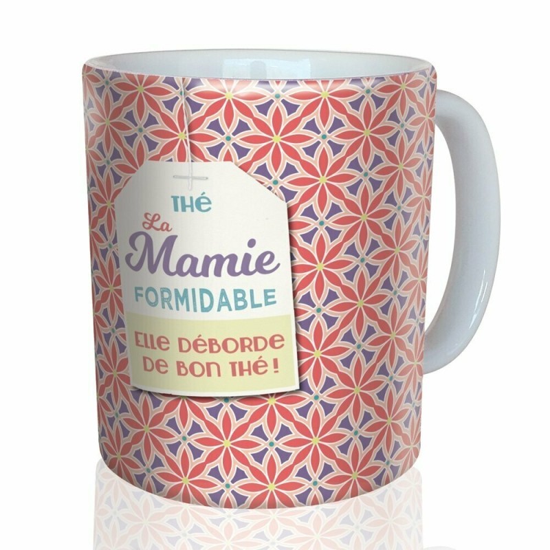 Mug "Thé la mamie formidable" Puce & Nino