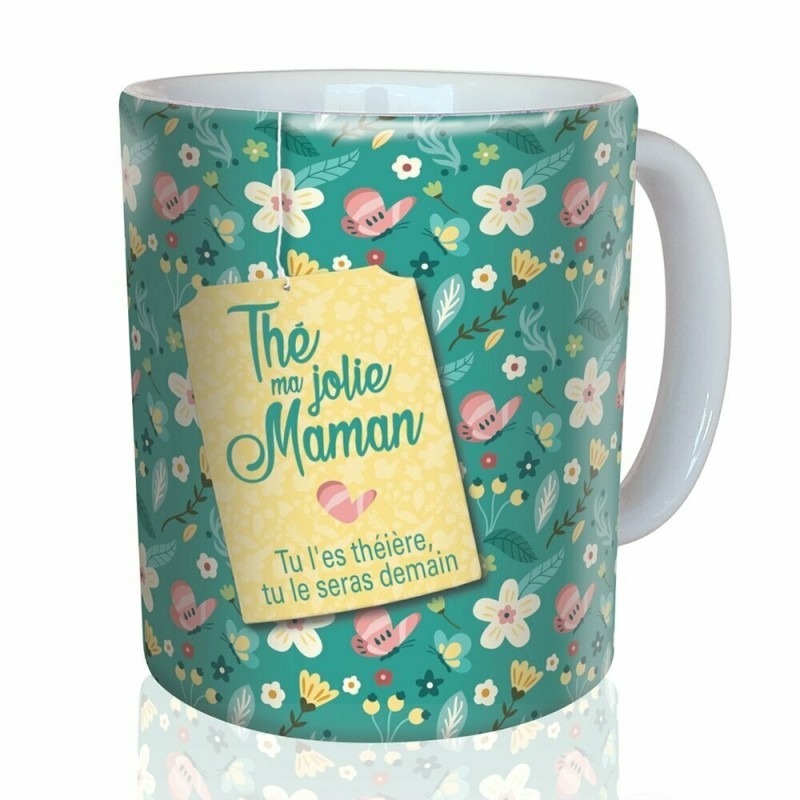 Mug "Thé ma jolie maman" Puce & Nino