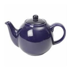 Théière faïence bleue 2 à 6 tasses.