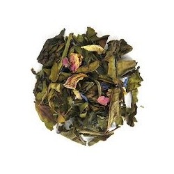 THÉ VERT AROMATISÉ DU PRINTEMPS LES 100 GRAMMES