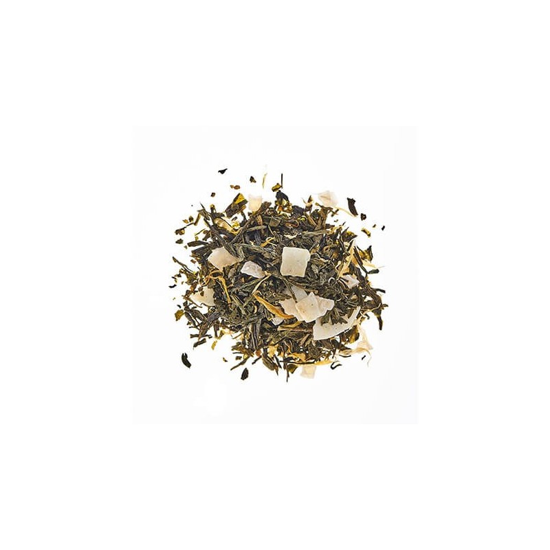 THÉ VERT AROMATISE COCO CÂLINE LES 100 GRAMMES